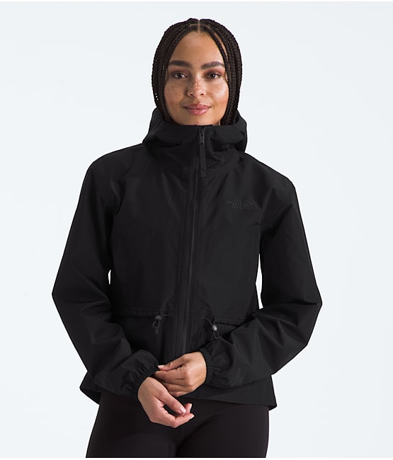 Black raincoat north face discount