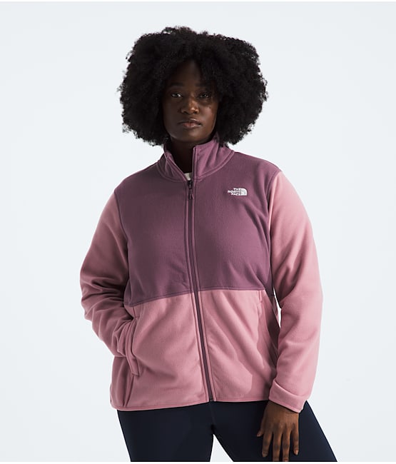 Pink north face fleece deals