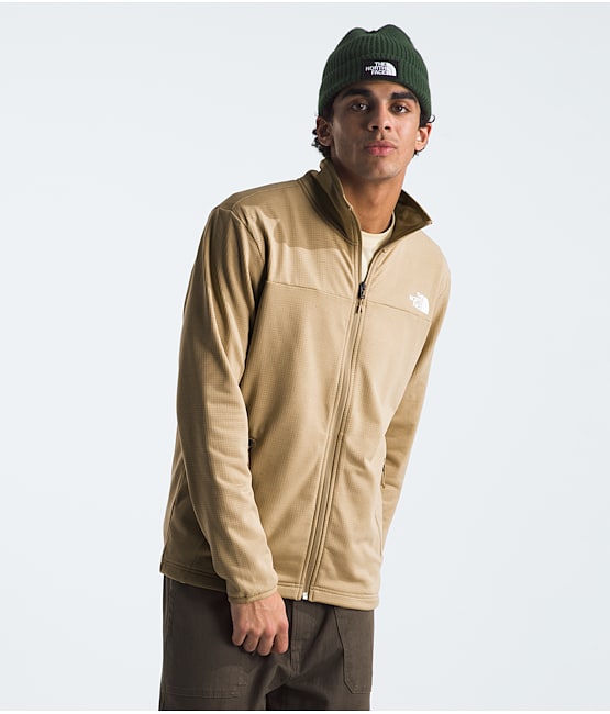 North face beige fleece top