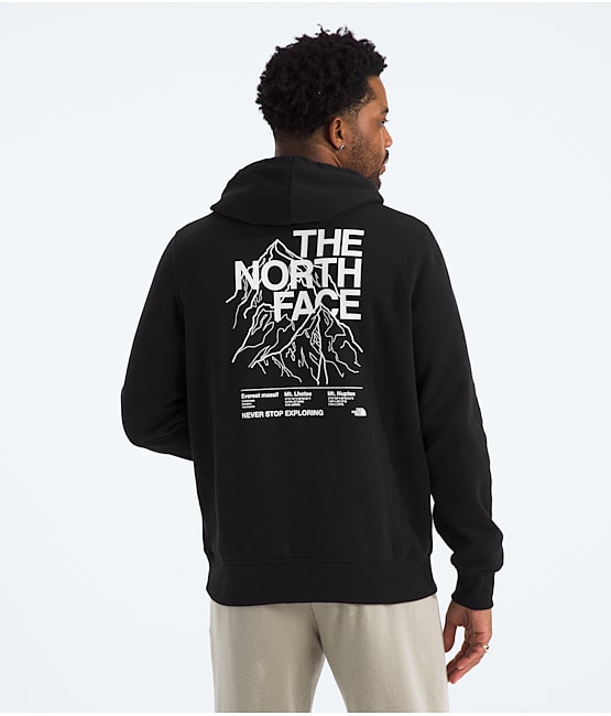 Black north face sweatshirt hot sale