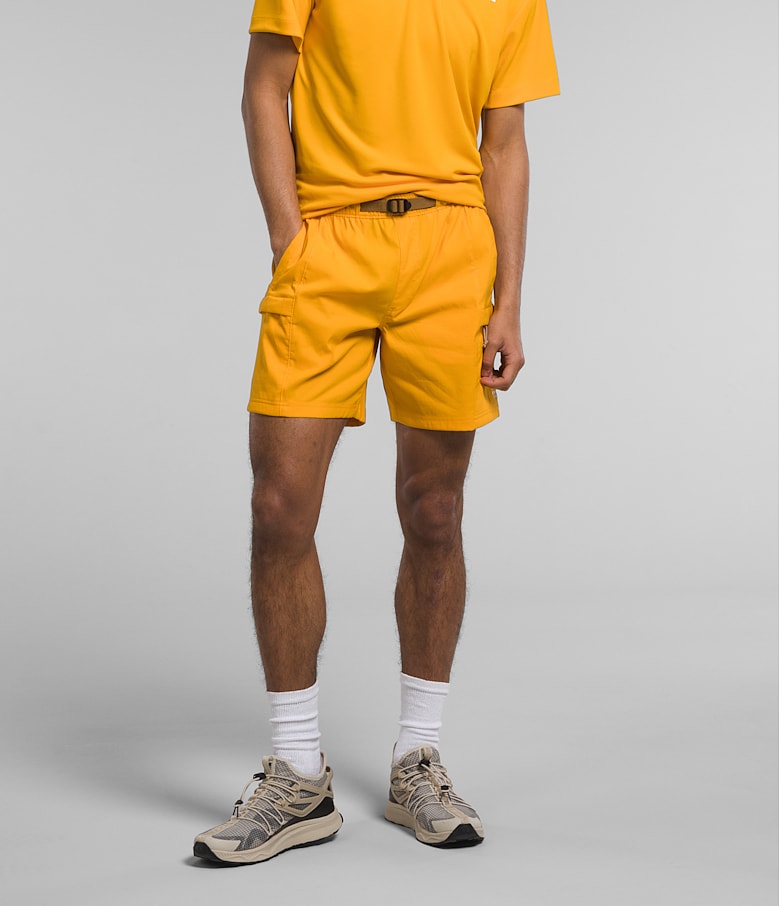 Yellow north face shorts online
