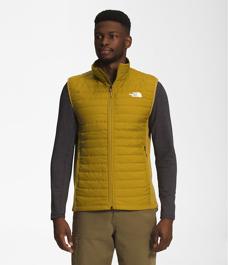 North face gold vest sales