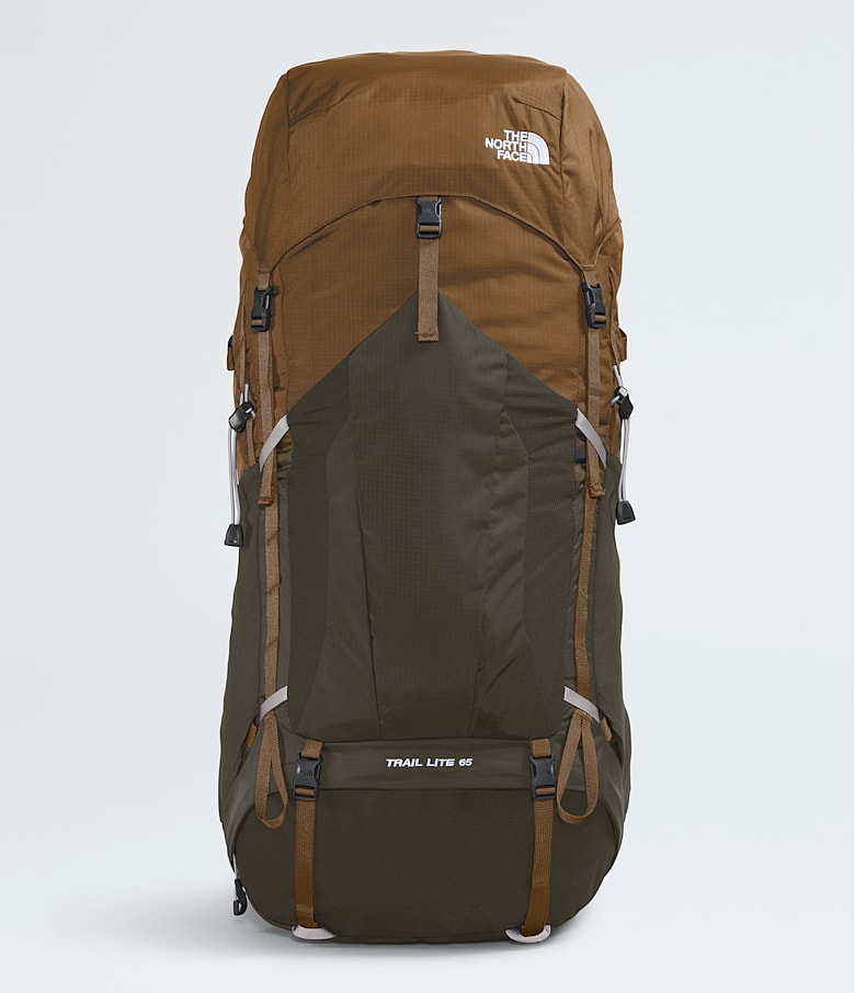 The North Face Trail Lite 65 Backpack Size L XL Utility Brown New Taupe Green