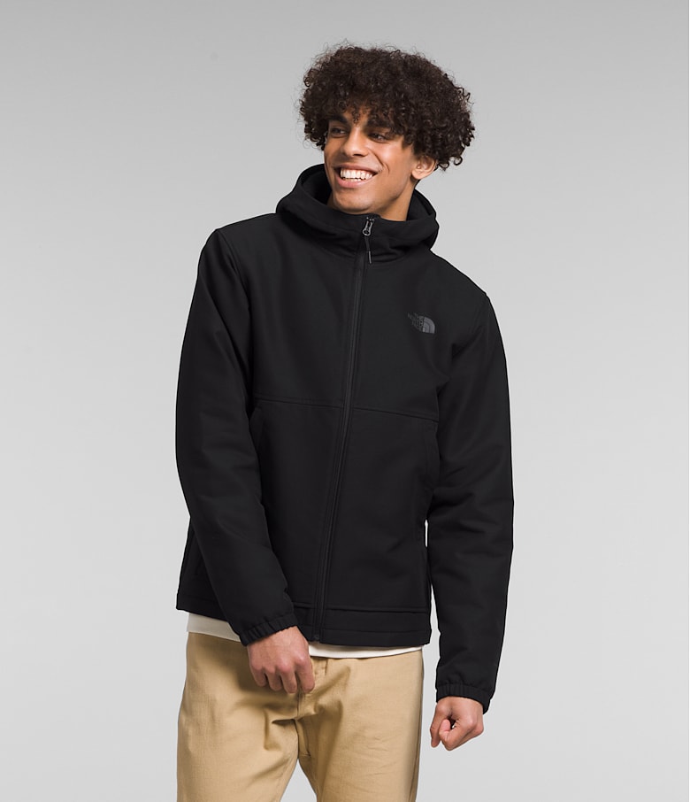 The North Face Men s Camden Thermal Hoodie Water Repellent Jacket Size 3XL Black Heather