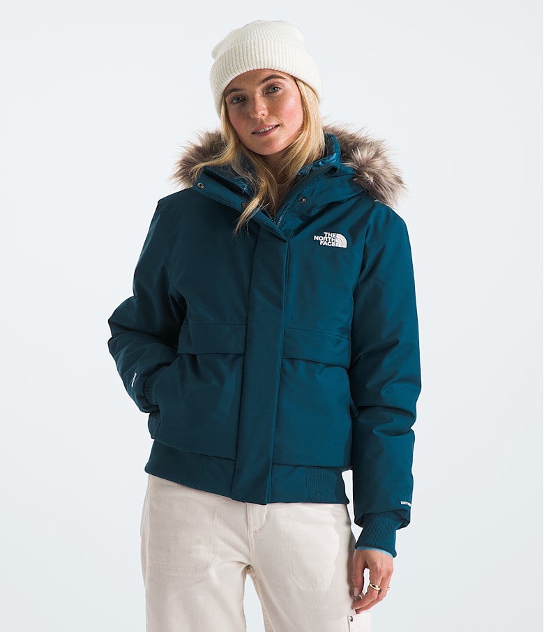 The North Face Women s Arctic Bomber Jacket Midnight Petrol Size Medium