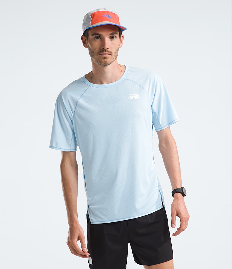 Blue north face t shirt cheap