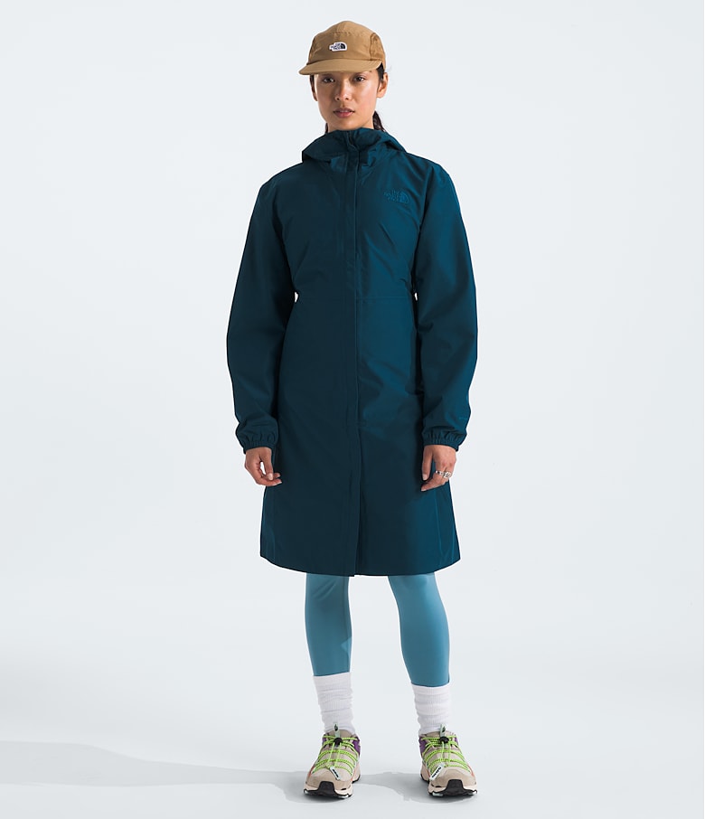 North face knee length parka deals