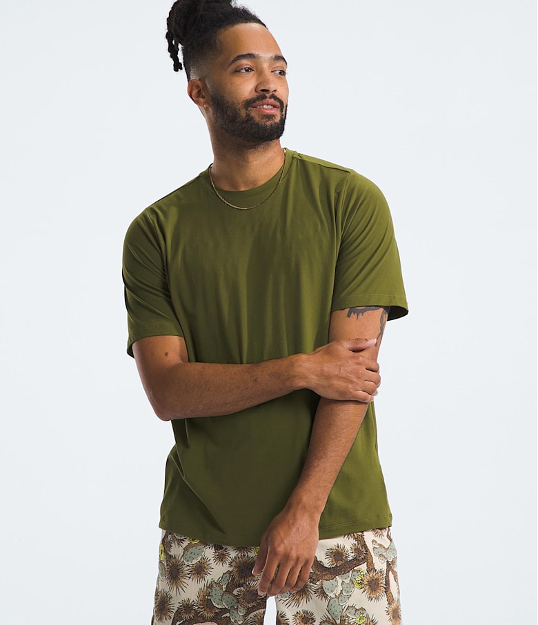 The North Face Men s Dune Sky Short Sleeve Crew Forest Olive L