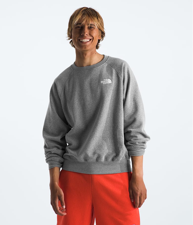 The North Face Evolution Men s Grey Crew Size Medium Cotton