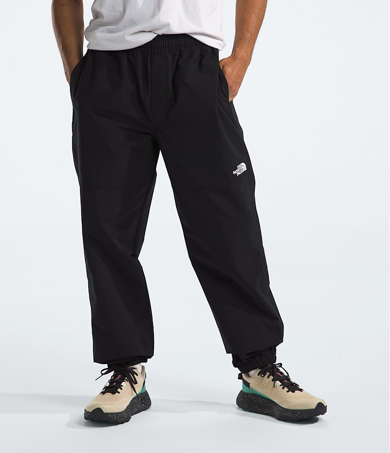 Black windbreaker pants mens store