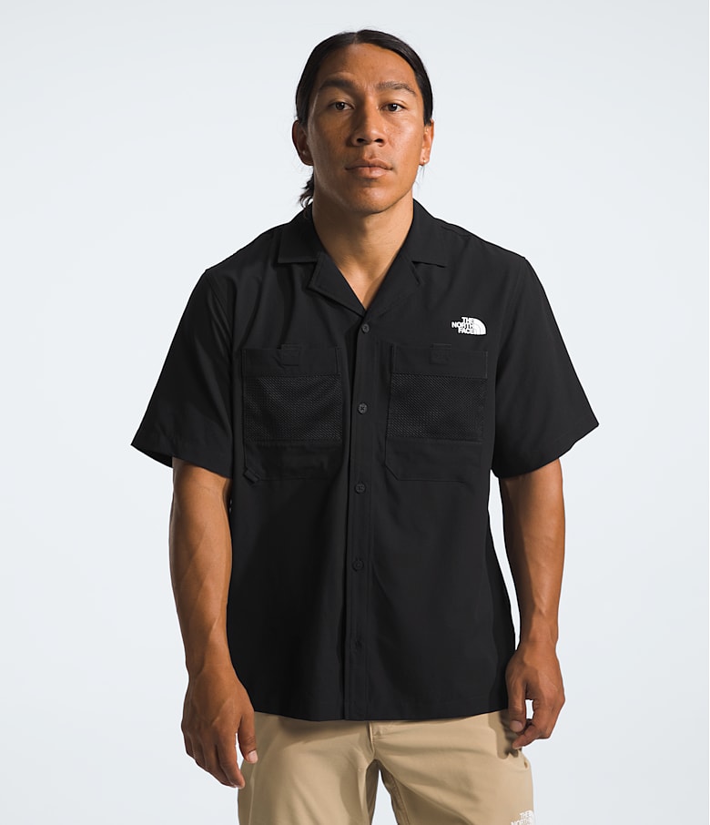 North face black polo shirt hotsell