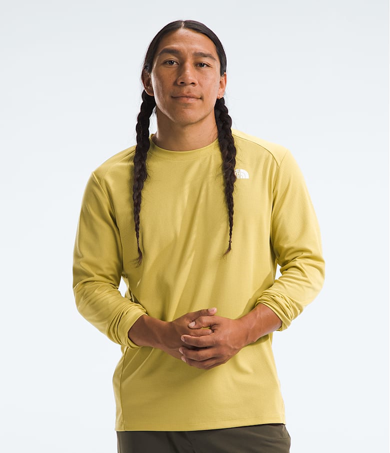 North face yellow long sleeve shop