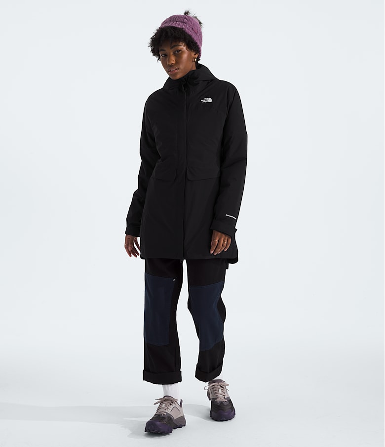 Women s The North Face DryVent Mono Triclimate Parka 2XLarge TNF Black