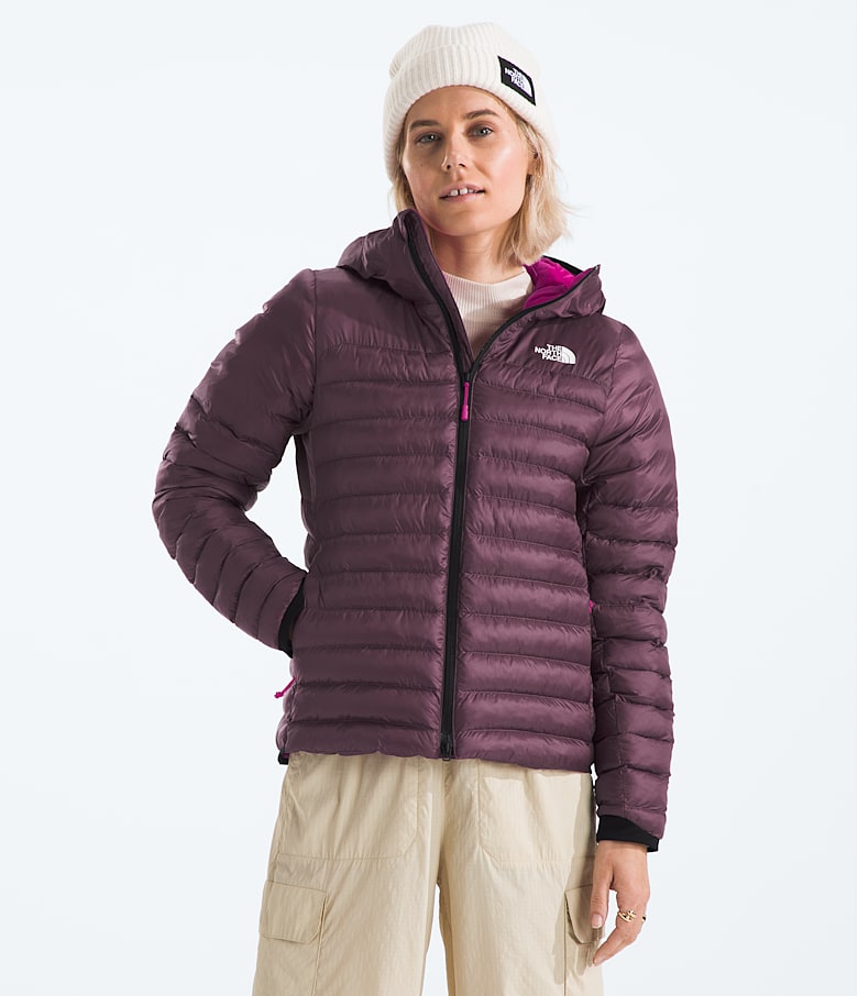 North face stretch down hoodie women's store