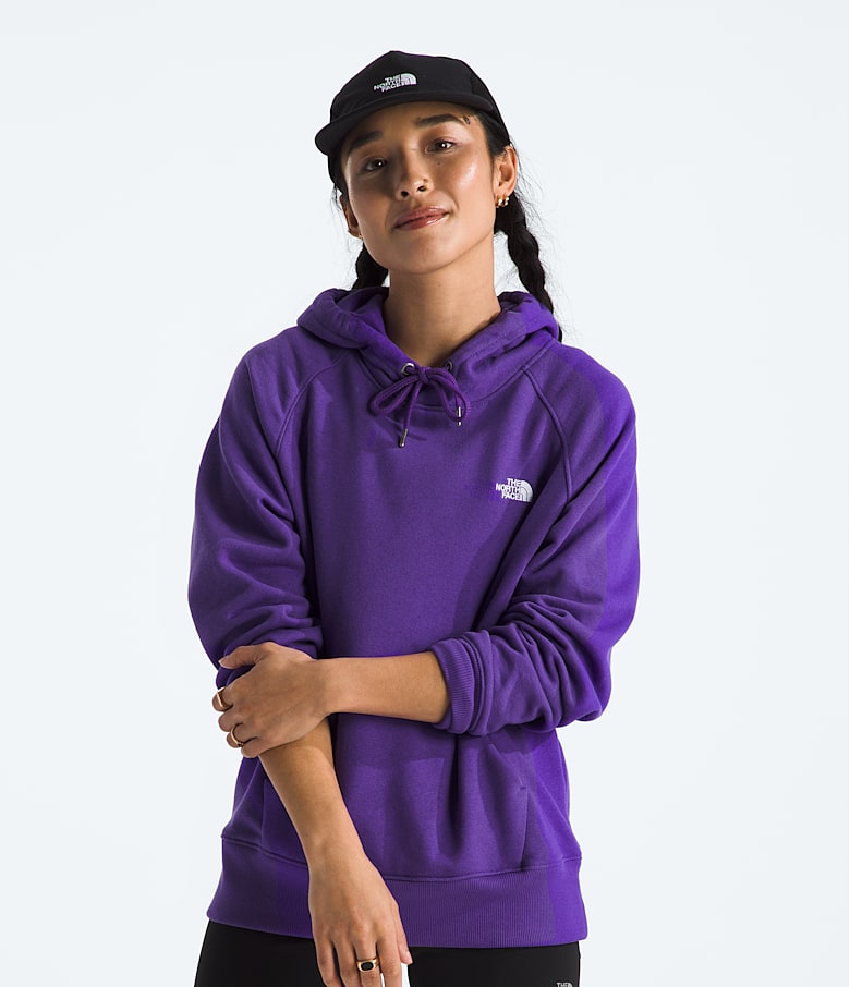 Purple north face hoodie outlet