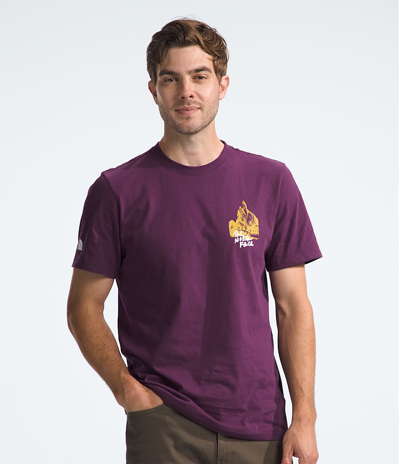 North face mountain line t shirt hot sale
