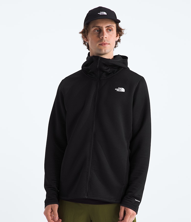 The North Face Men s Dotknit Thermal Full Zip Hoodie Black L