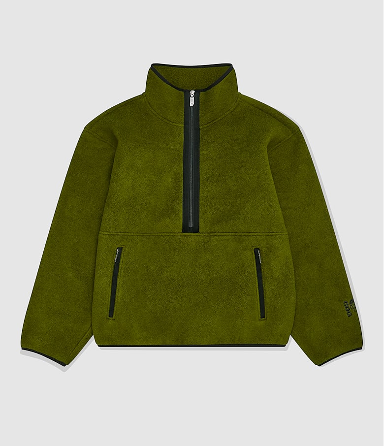 The north face fleece green on sale