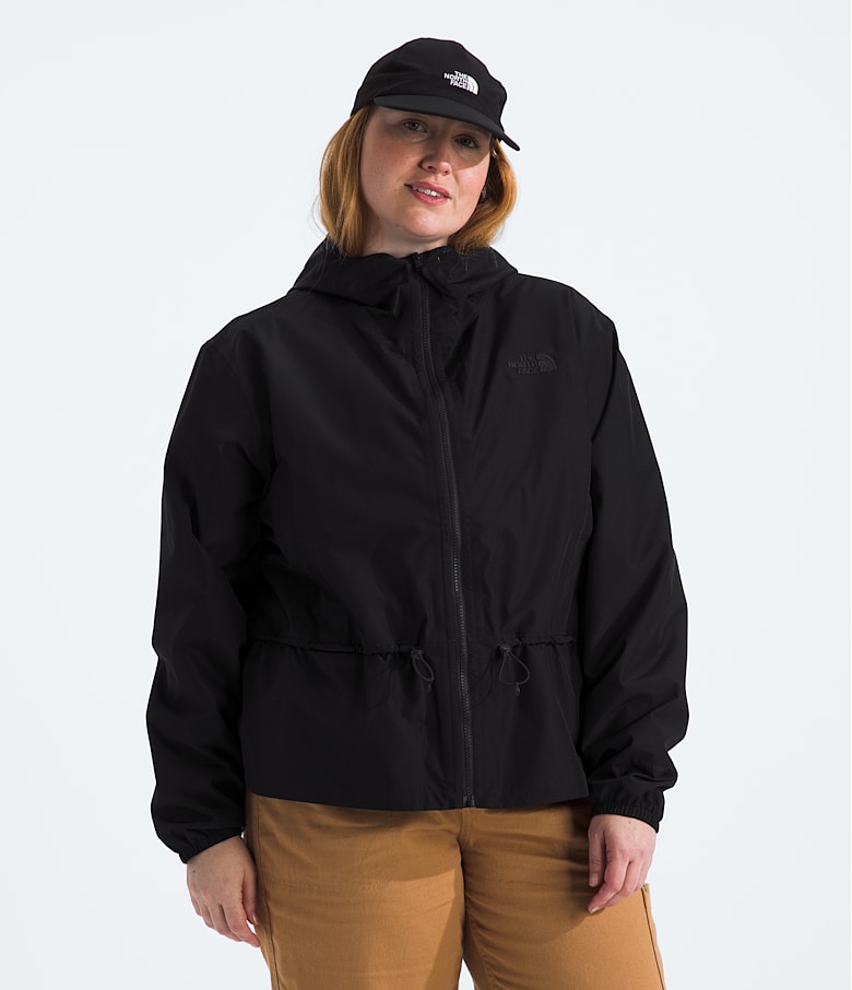 The North Face Women s Plus Daybreak Rain Waterproof Jacket Size 2X Black