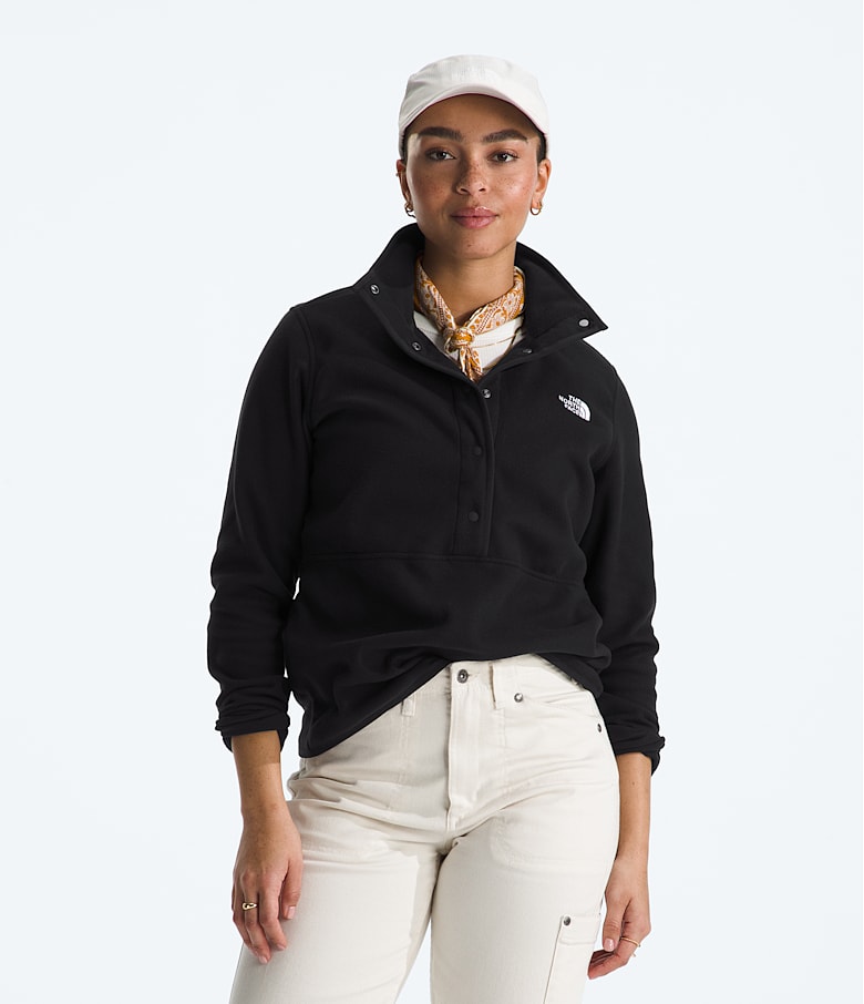 North face glacier snap fleece new arrivals