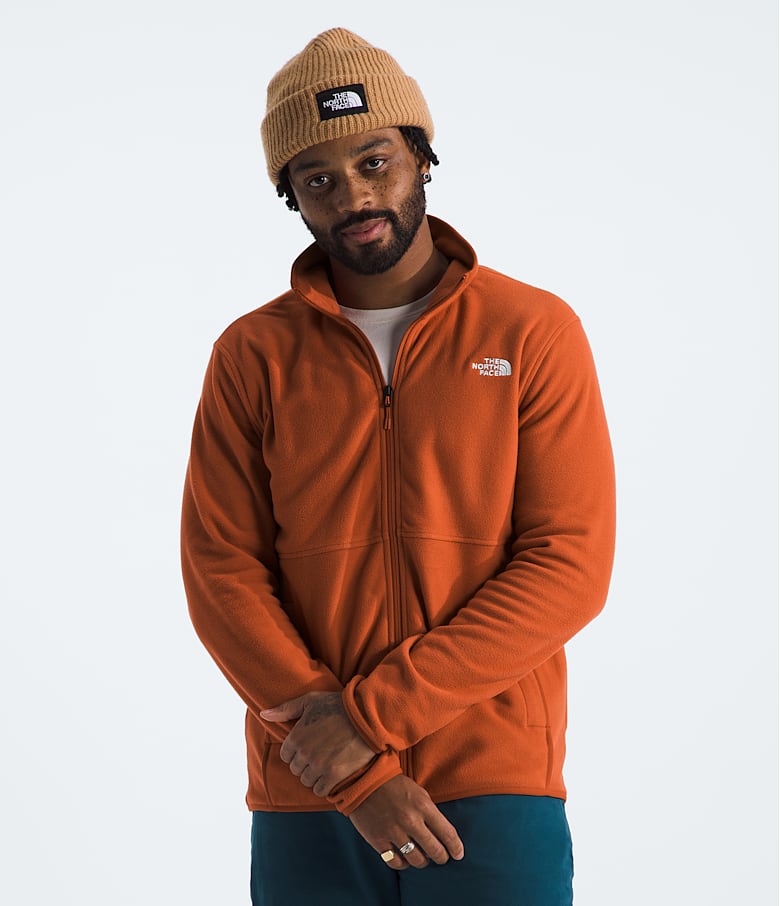 Orange fleece jacket new arrivals