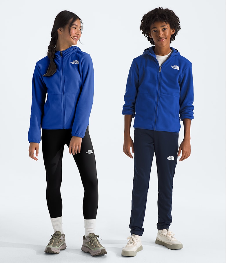 Boys Girls Glacier Full Zip Hooded Jacket The North Face