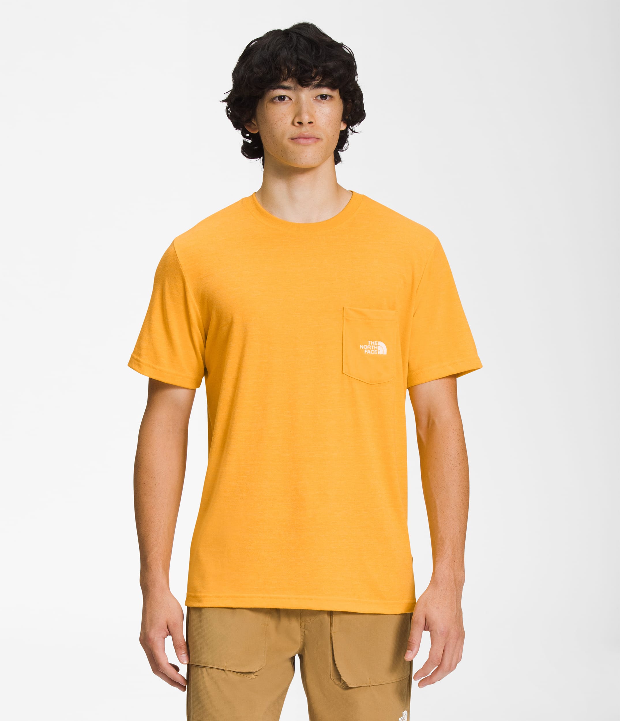 Mens ShortSleeve Simple Logo TriBlend Tee TNF Main