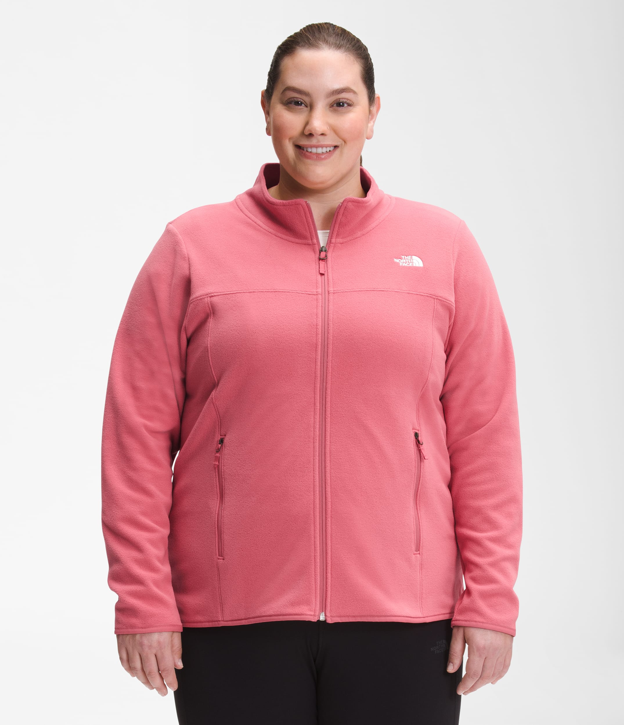 Womens Plus TKA Glacier FullZip Jacket TNF Main