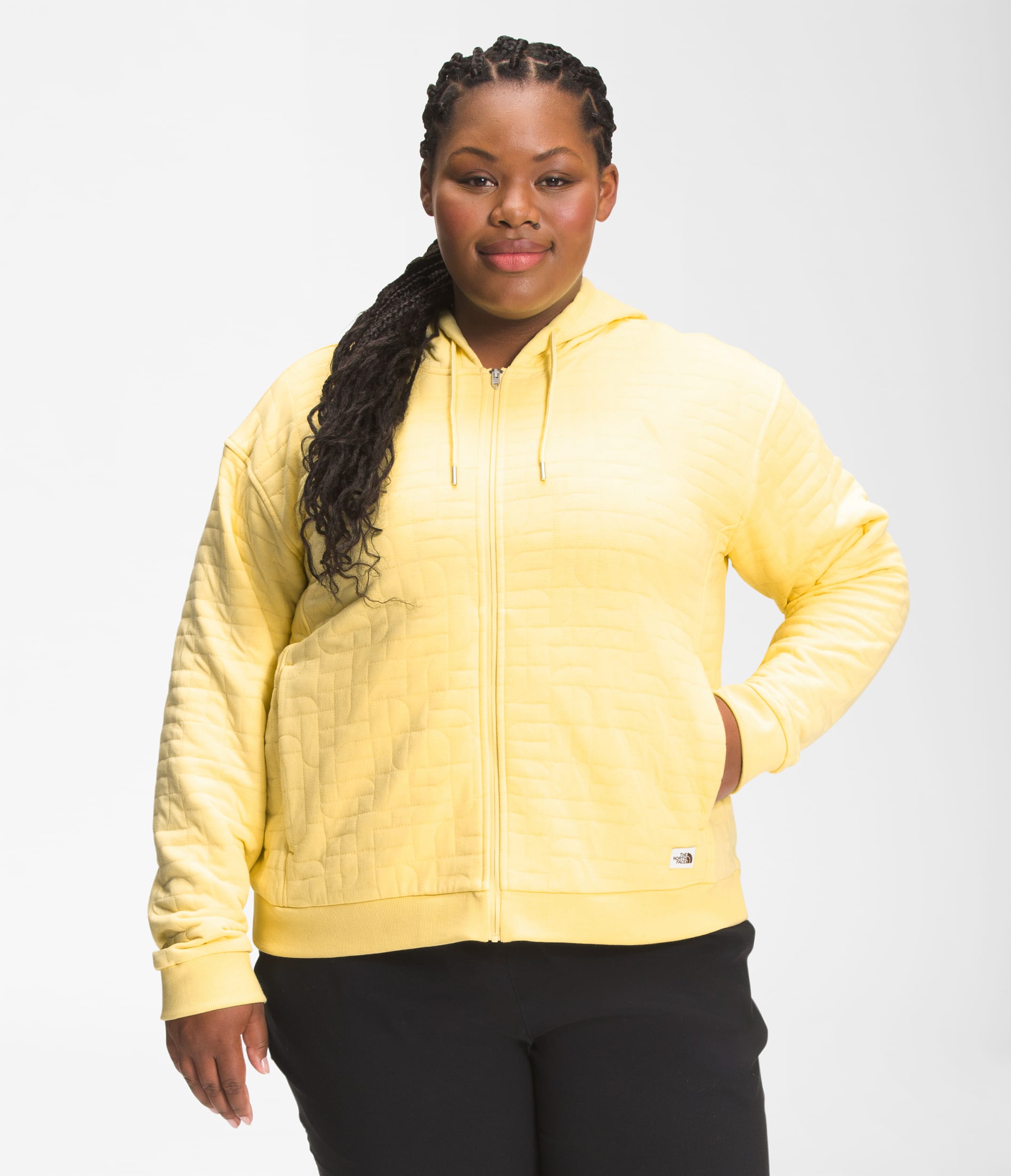 Womens Plus Longs Peak Quilted FullZip Hoodie TNF Main