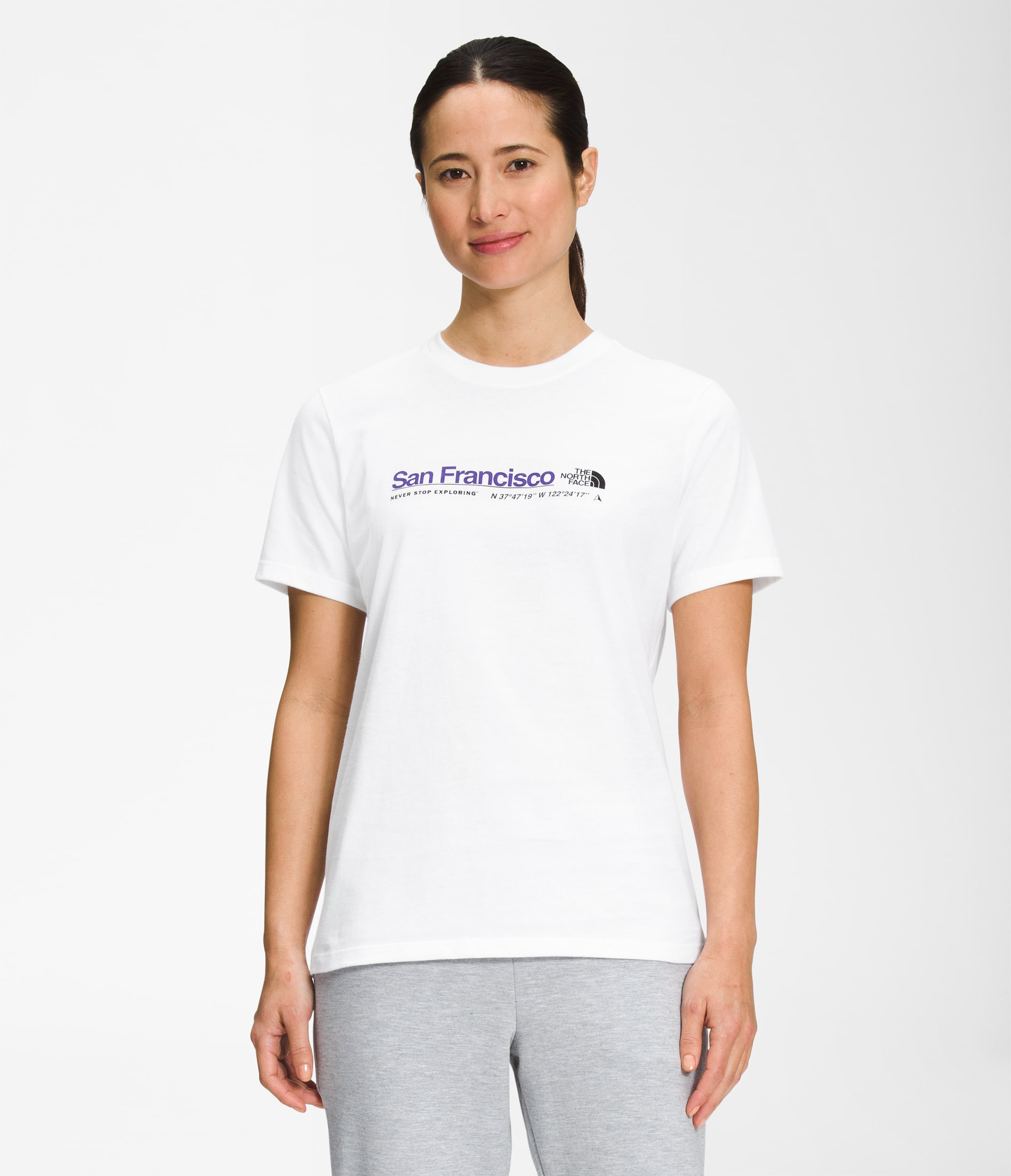 Womens Short Sleeve City Tee TNF Main