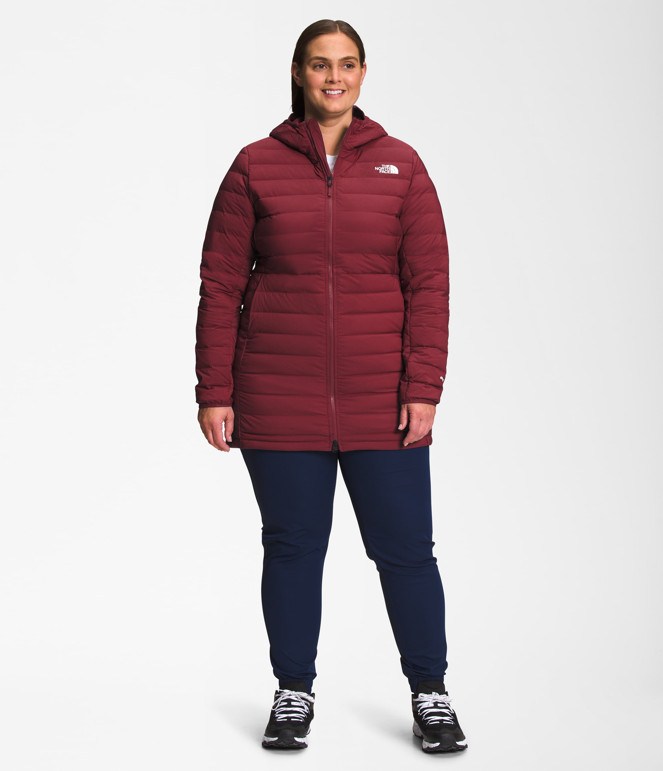 Womens Plus Belleview Stretch Down Parka TNF Main