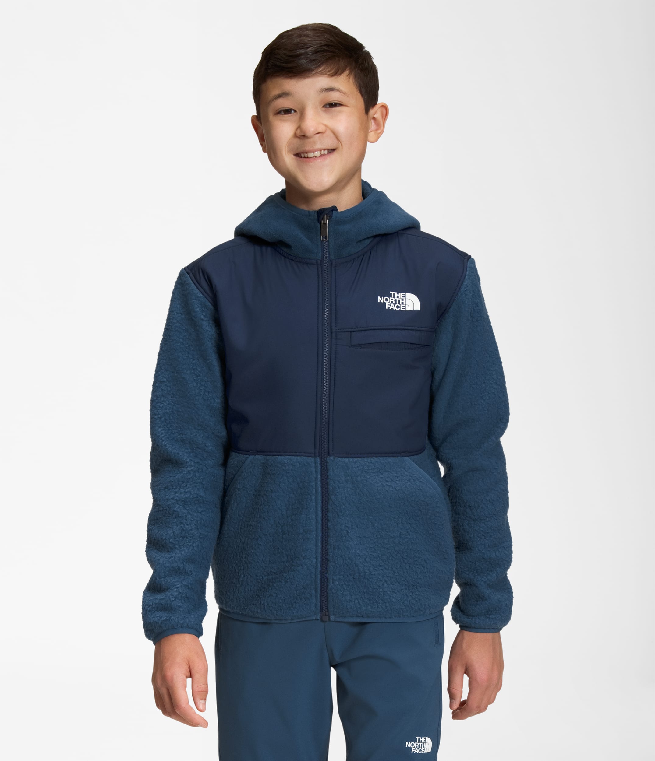 Boys Forrest Fleece FullZip Hooded Jacket TNF Main