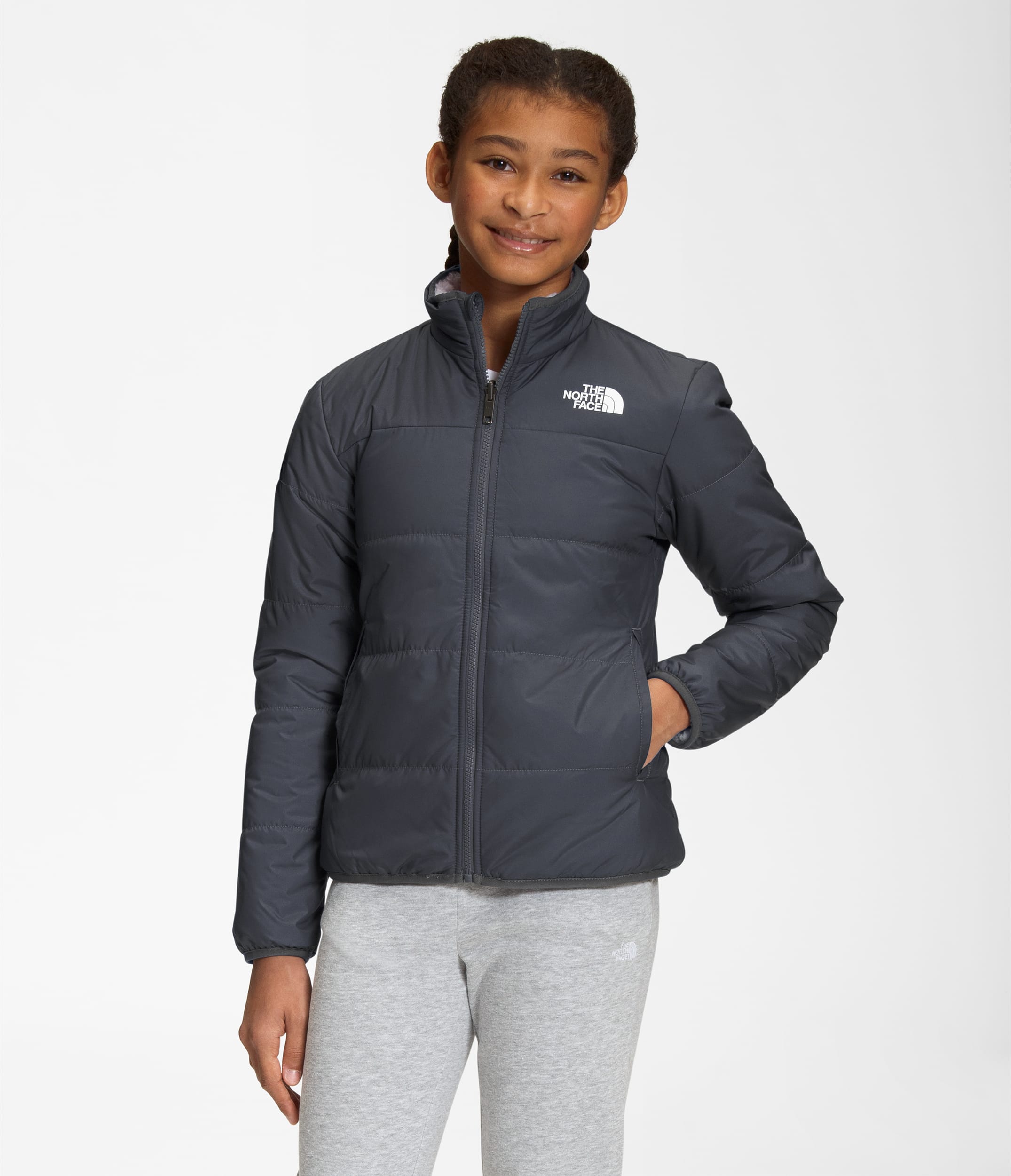 Girls’ Reversible Mossbud Jacket