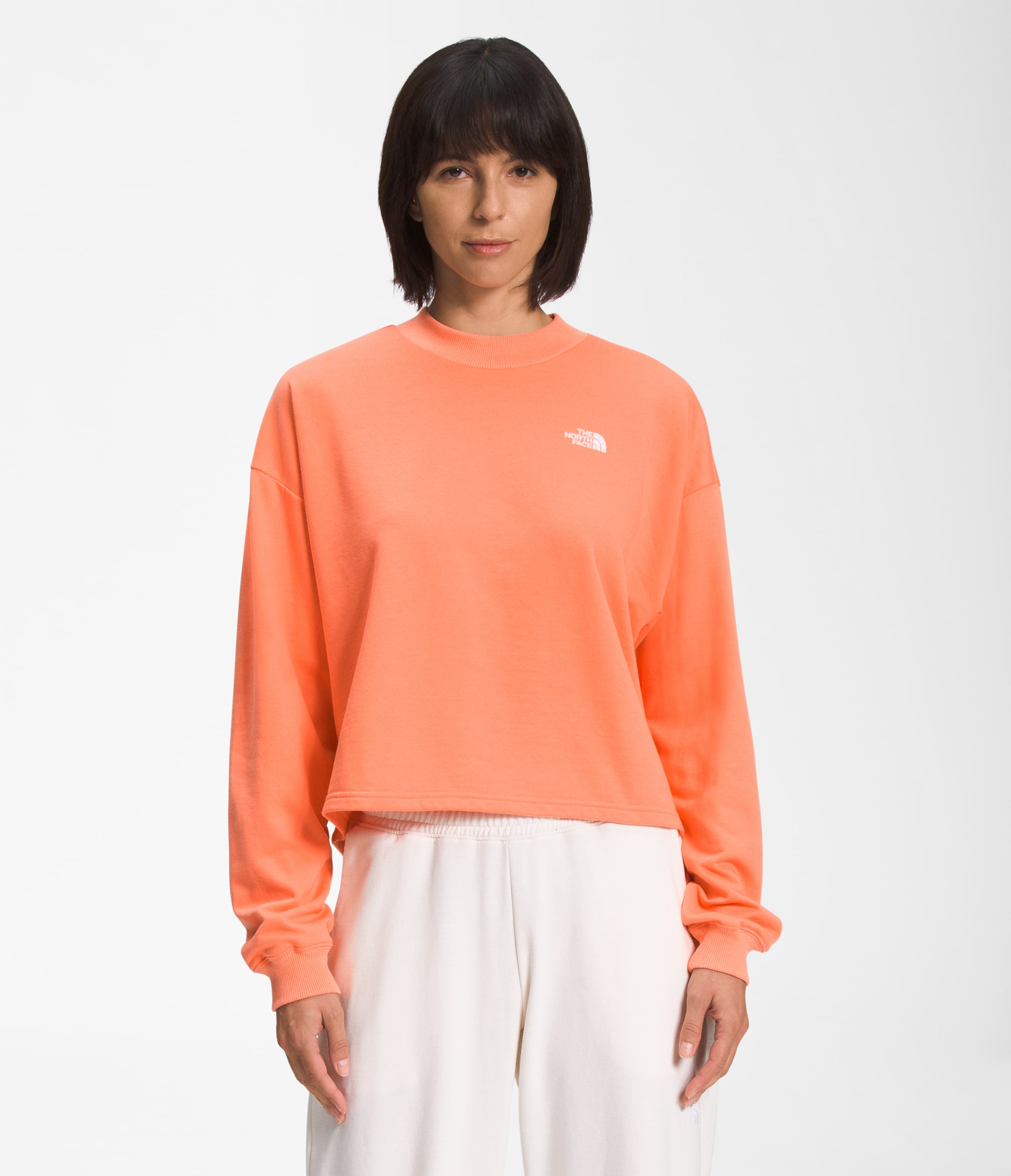 Womens Simple Logo Crew TNF Main