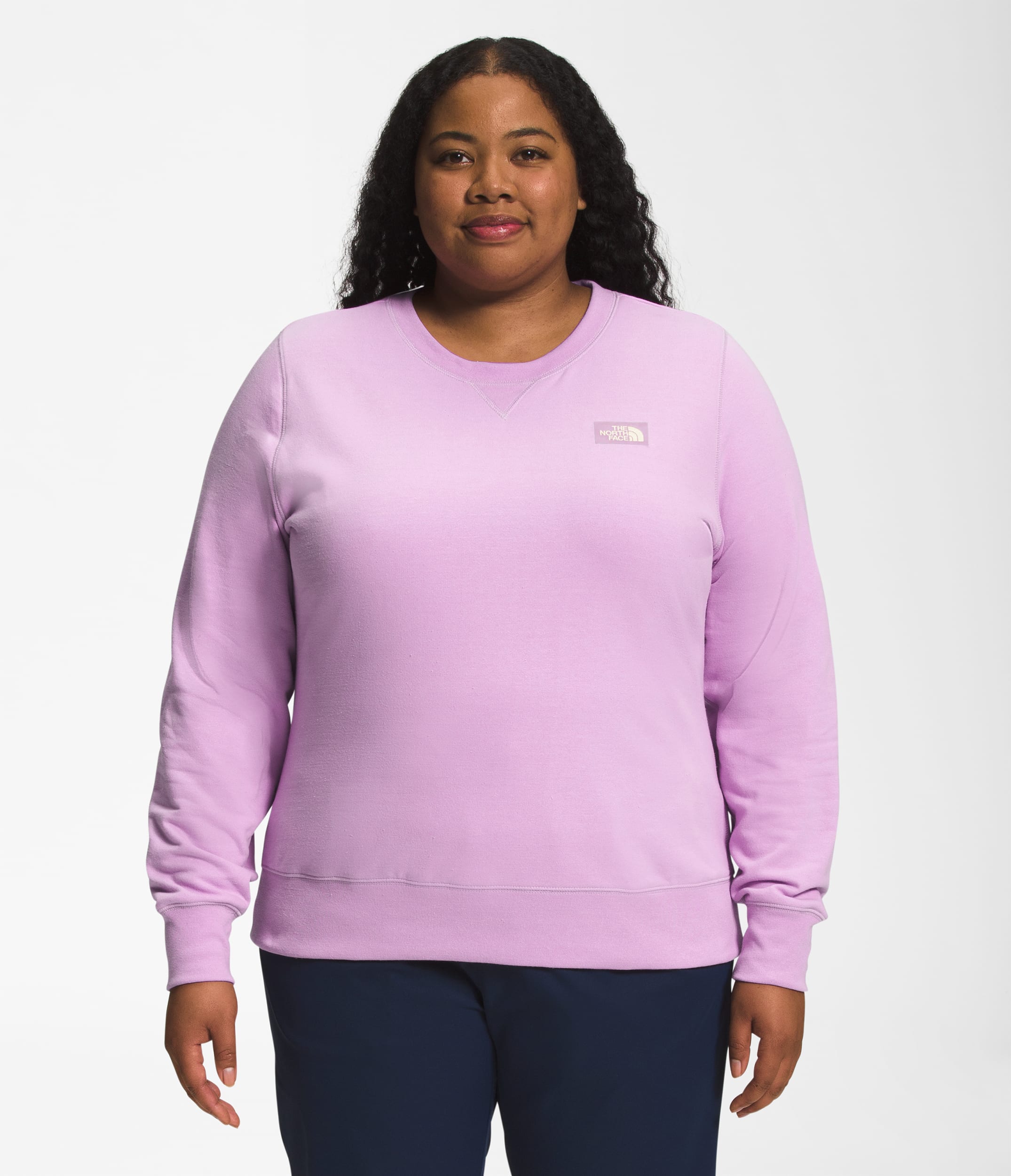 Womens Plus Heritage Patch Crew TNF Main