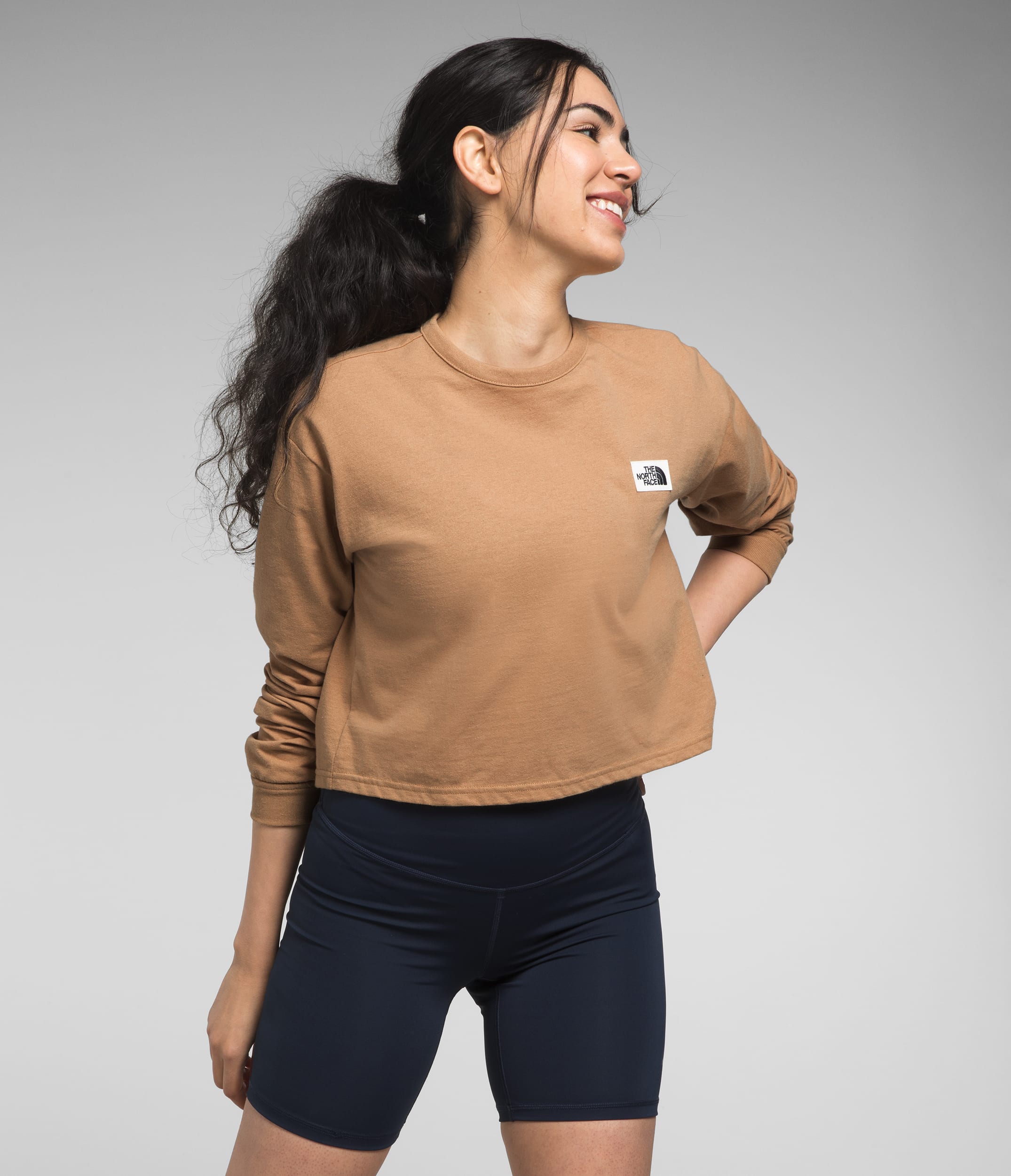 Womens LongSleeve Heritage Patch Tee TNF Main