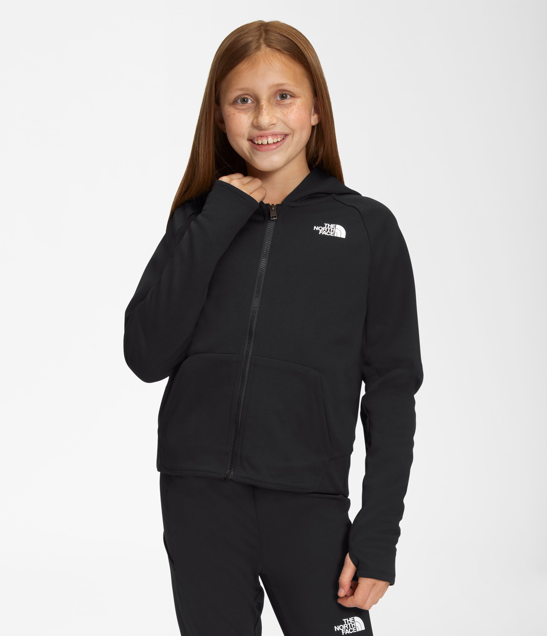 Girls’ Winter Warm Full-Zip Hoodie