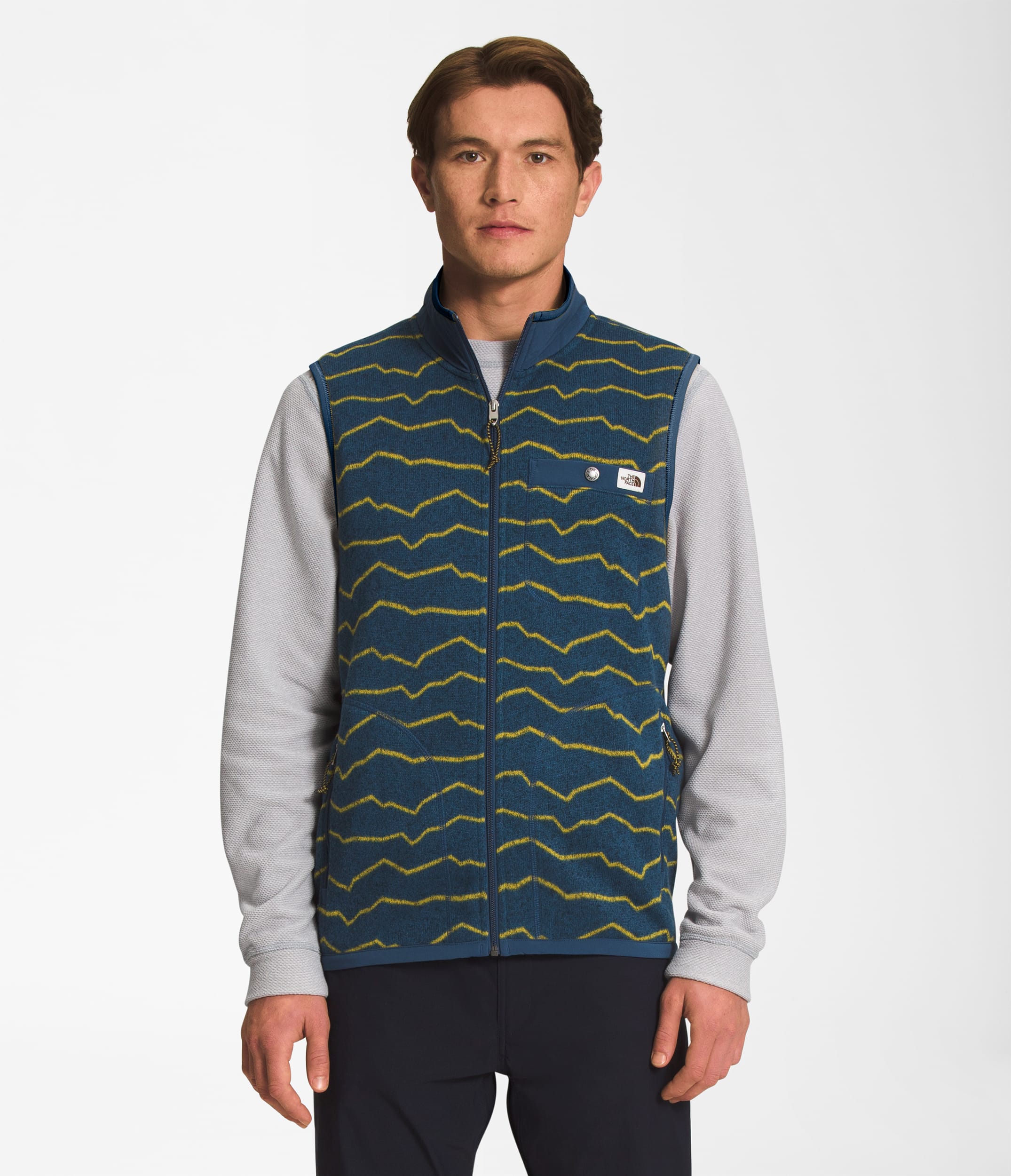 Mens Printed Gordon Lyons FullZip Vest TNF Main