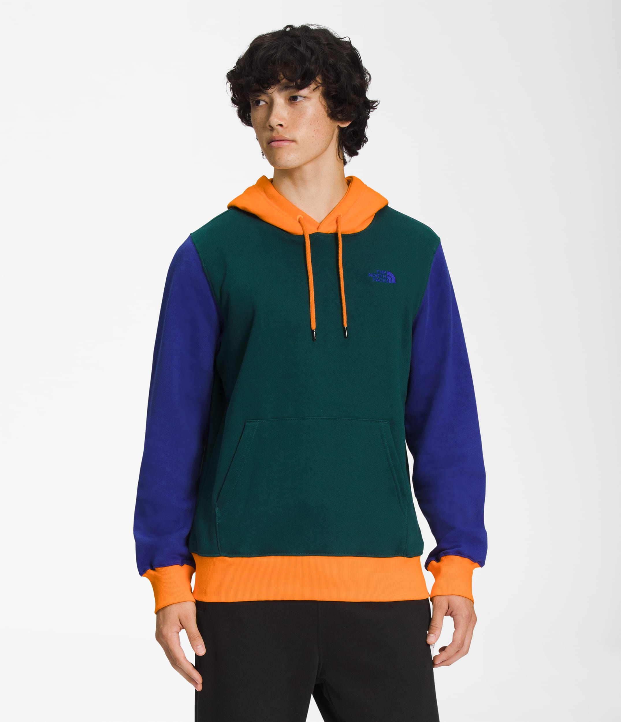 Mens Color Block Pullover Hoodie TNF Main