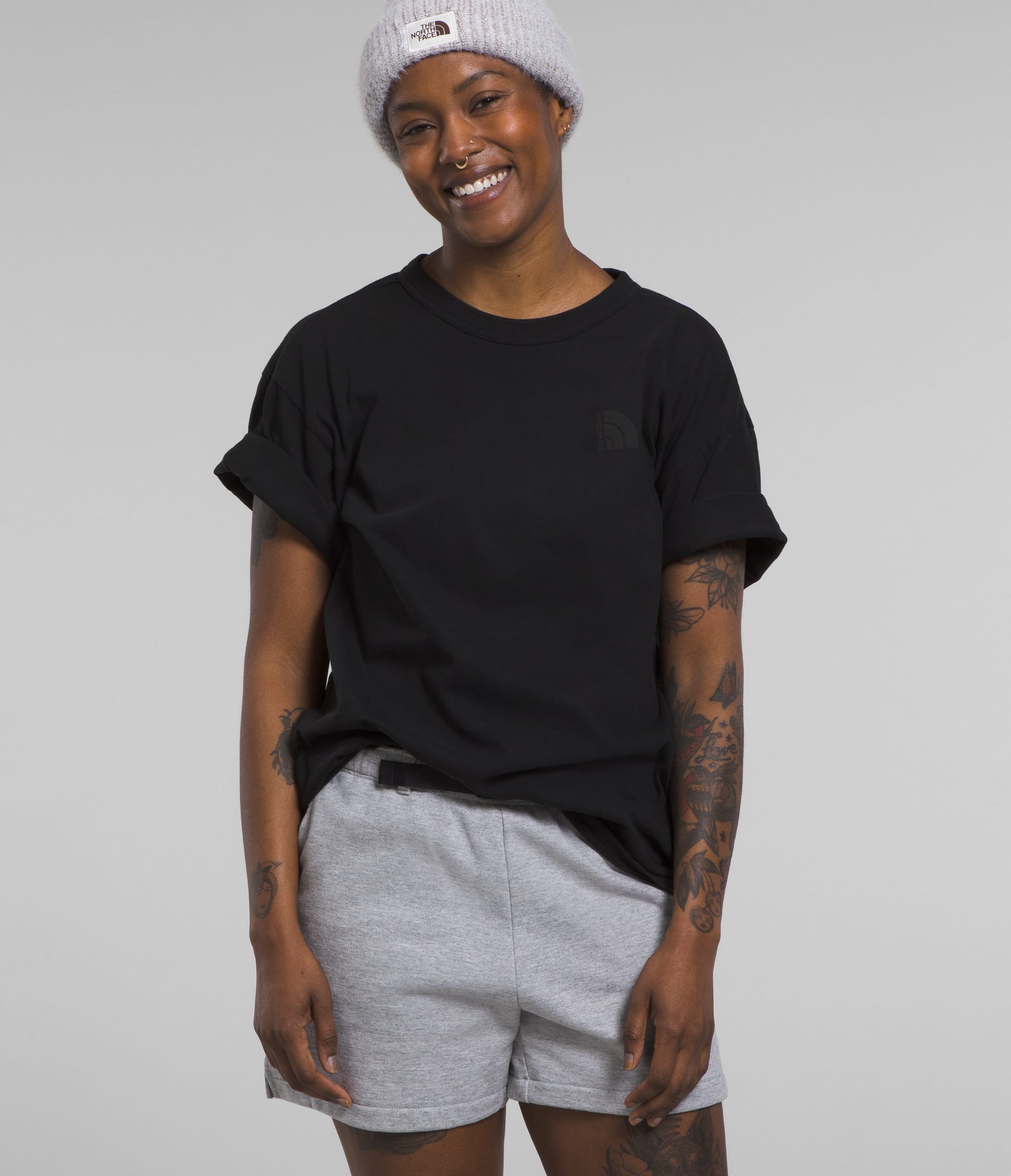 Womens ShortSleeve Garment Dye Relaxed Fit Tee TNF Main