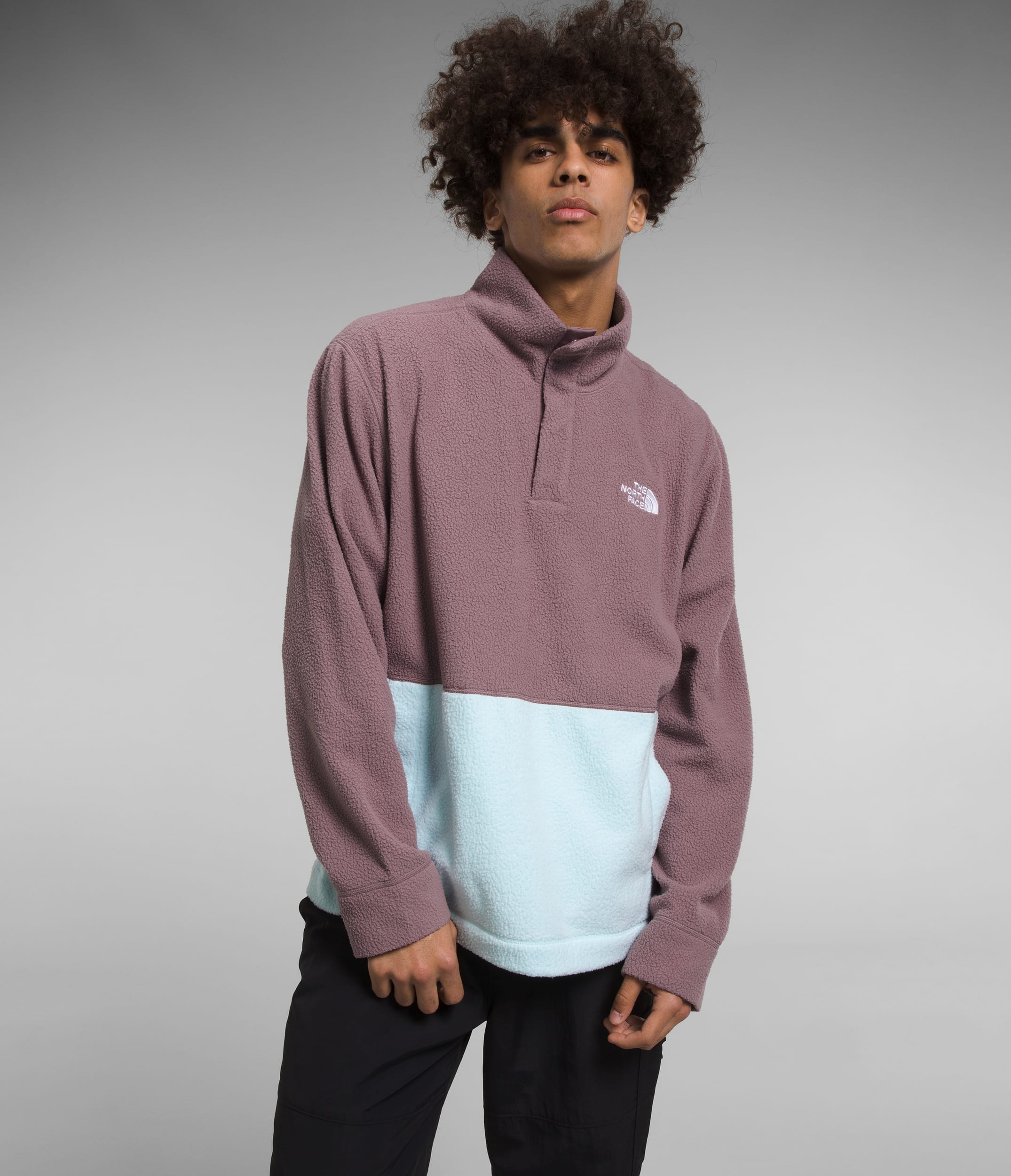 Mens Pali Pile Fleece Snap TNF Main