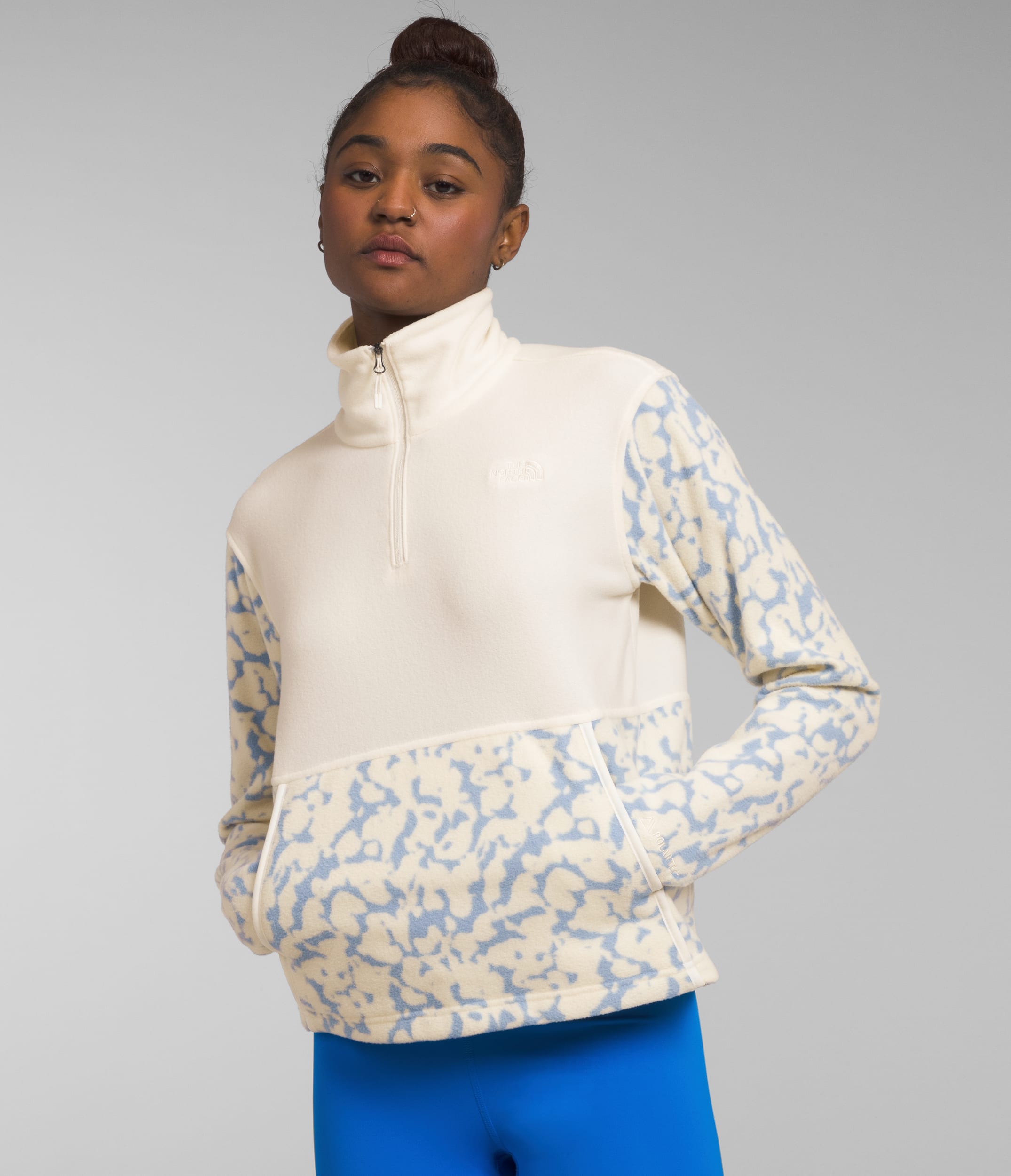 Womens Alpine Polartec 100 Zip Cowl TNF Main