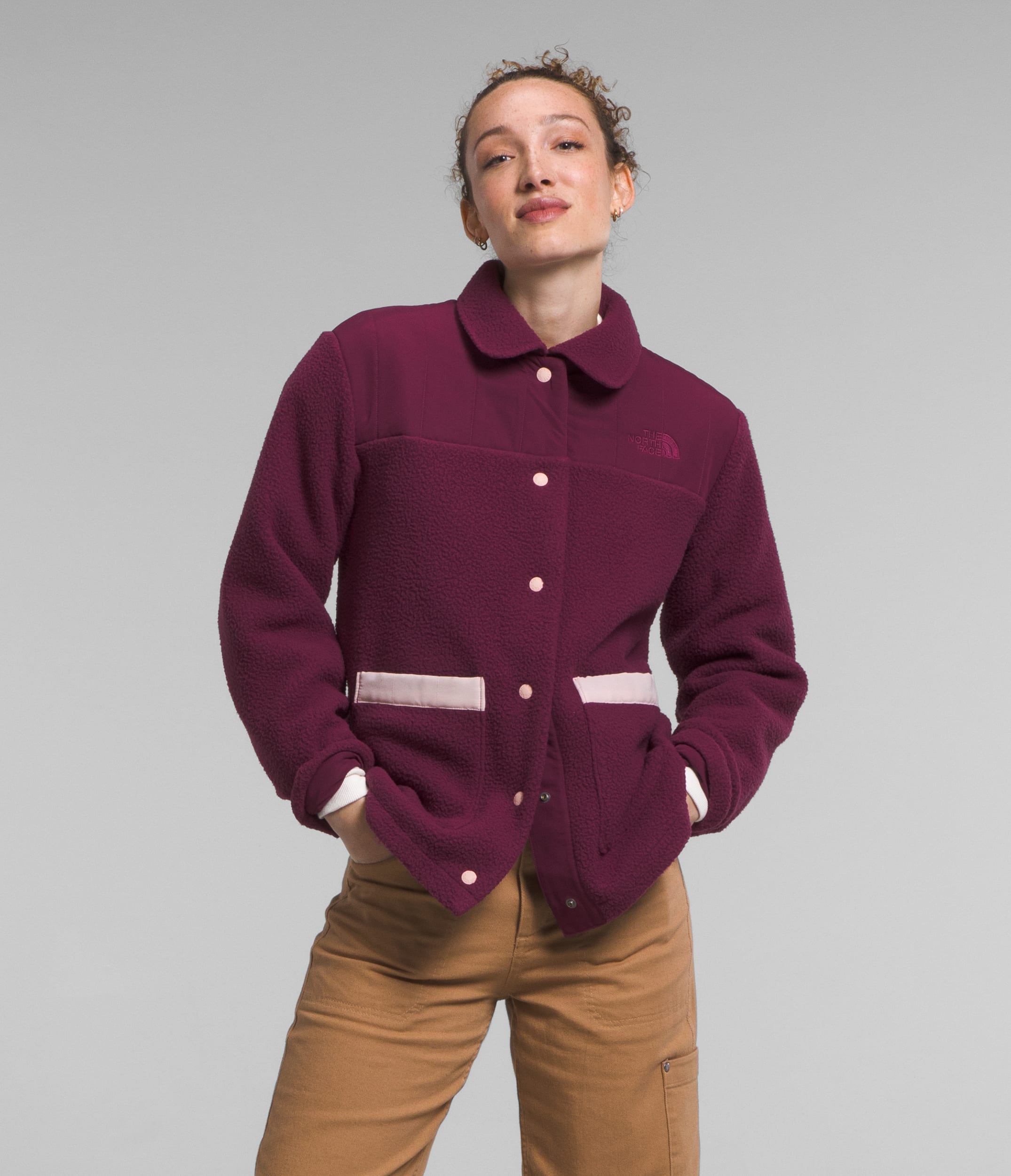 Womens Cragmont Fleece Shacket TNF Main