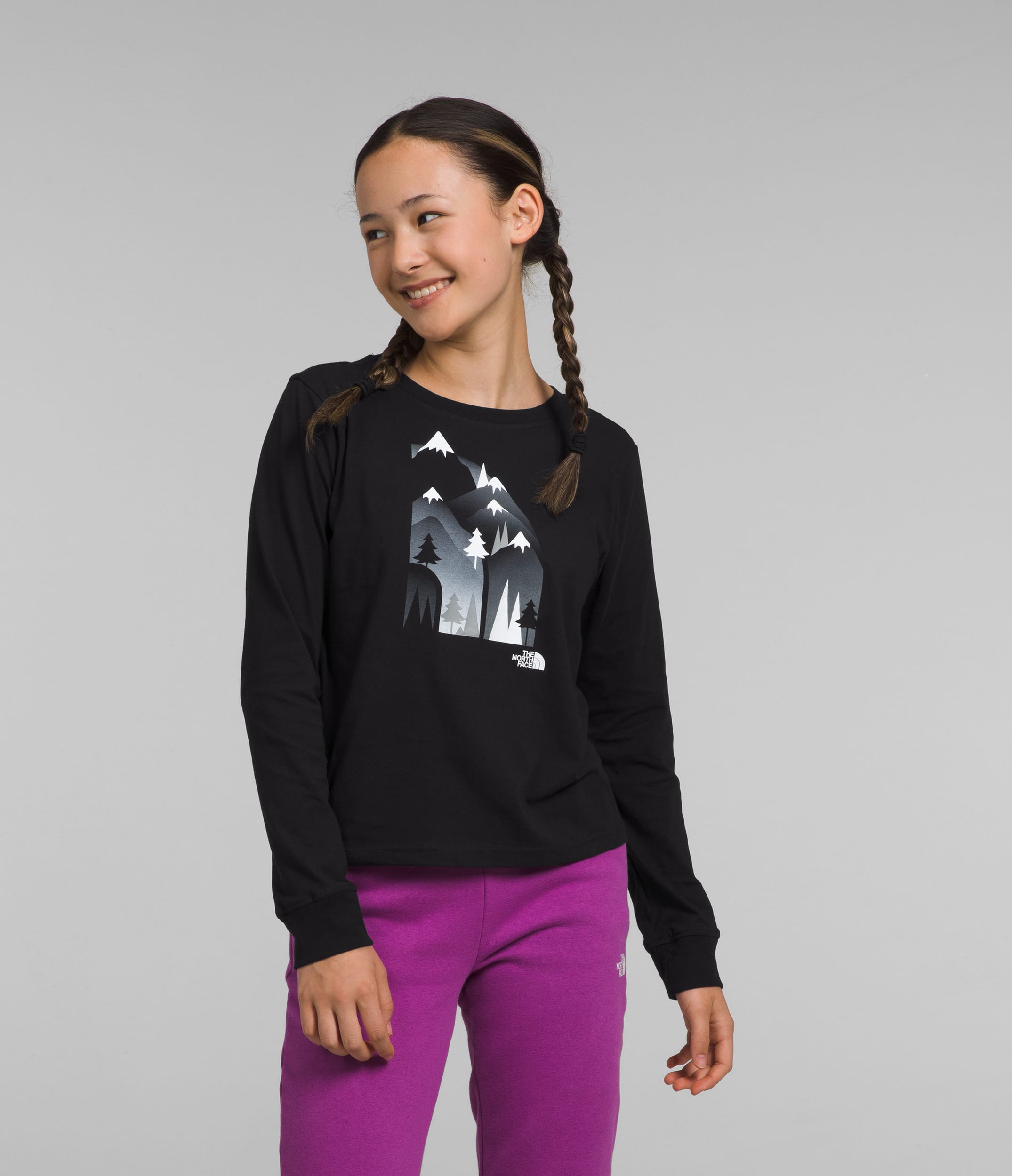 Girls LongSleeve Graphic Tee TNF Main