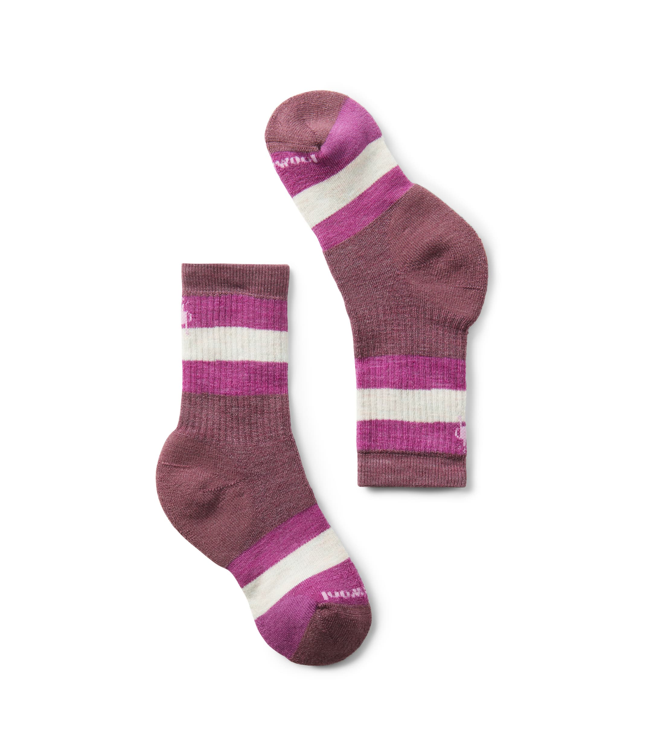 Kids Hike Full Cushion Striped Crew Socks TNF HERO