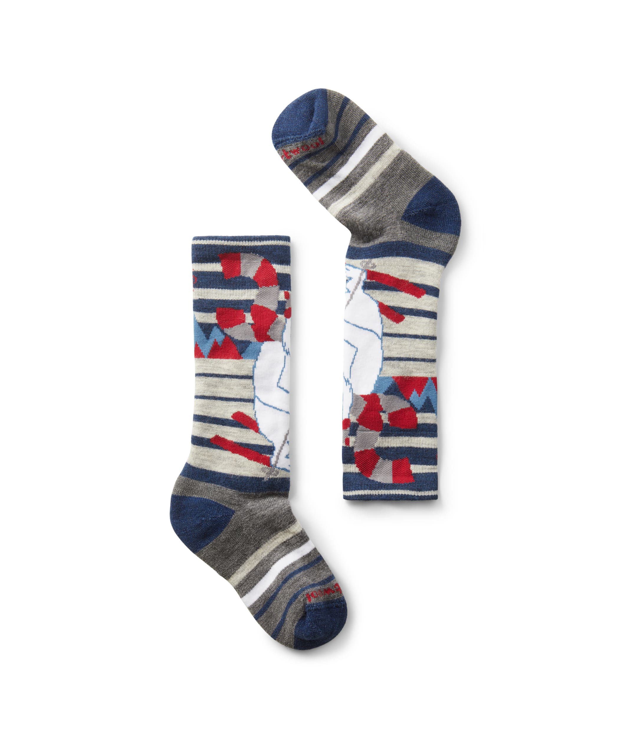 Kids' Wintersport Full Cushion Yeti Pattern OTC Socks