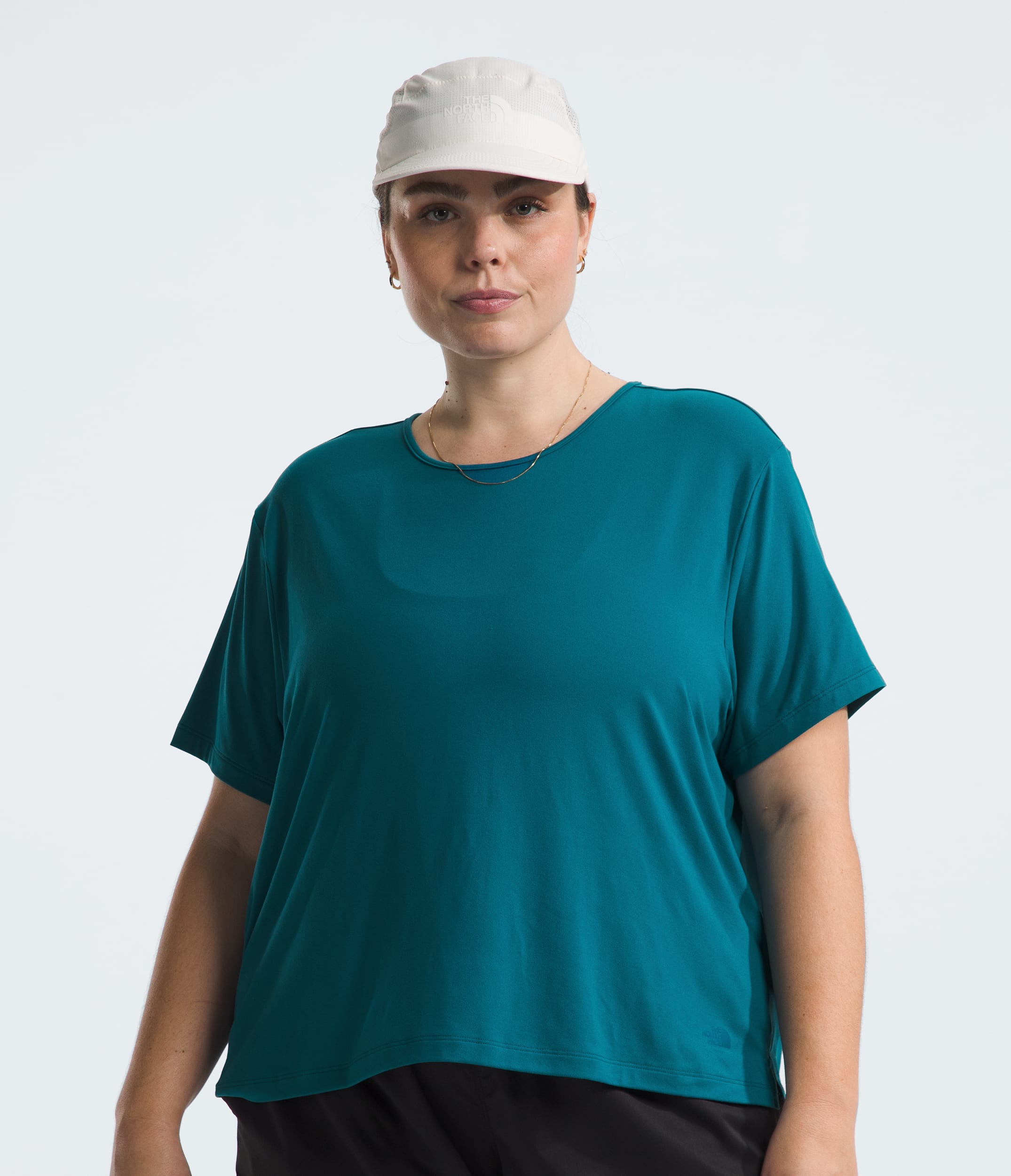Floerns Women's Plus Size Asymmetrical Neck T-Shirts - Short Sleeve Ruched Tee Tops