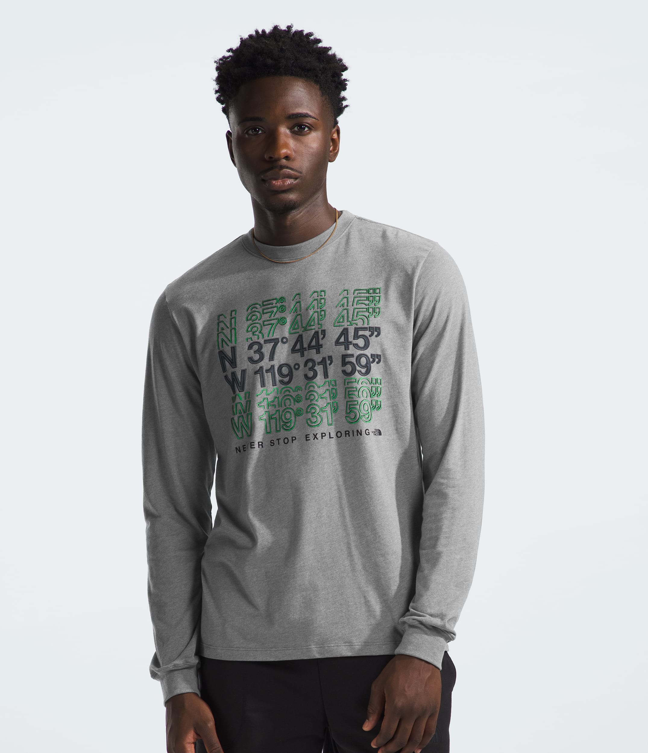 Mens LongSleeve Brand Proud Tee TNF Main