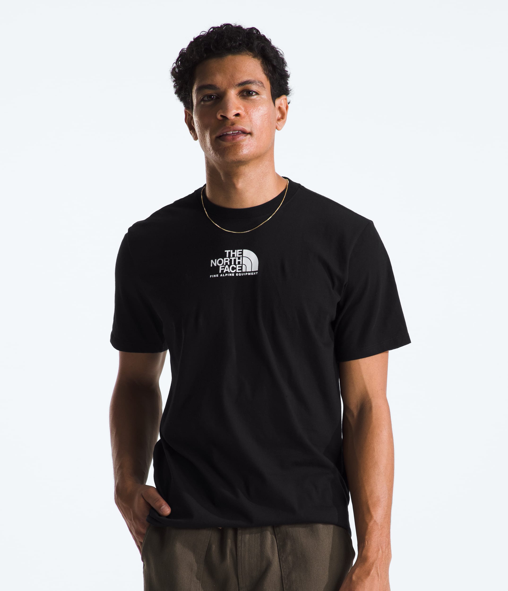 Mens ShortSleeve Fine Alpine Tee TNF Main