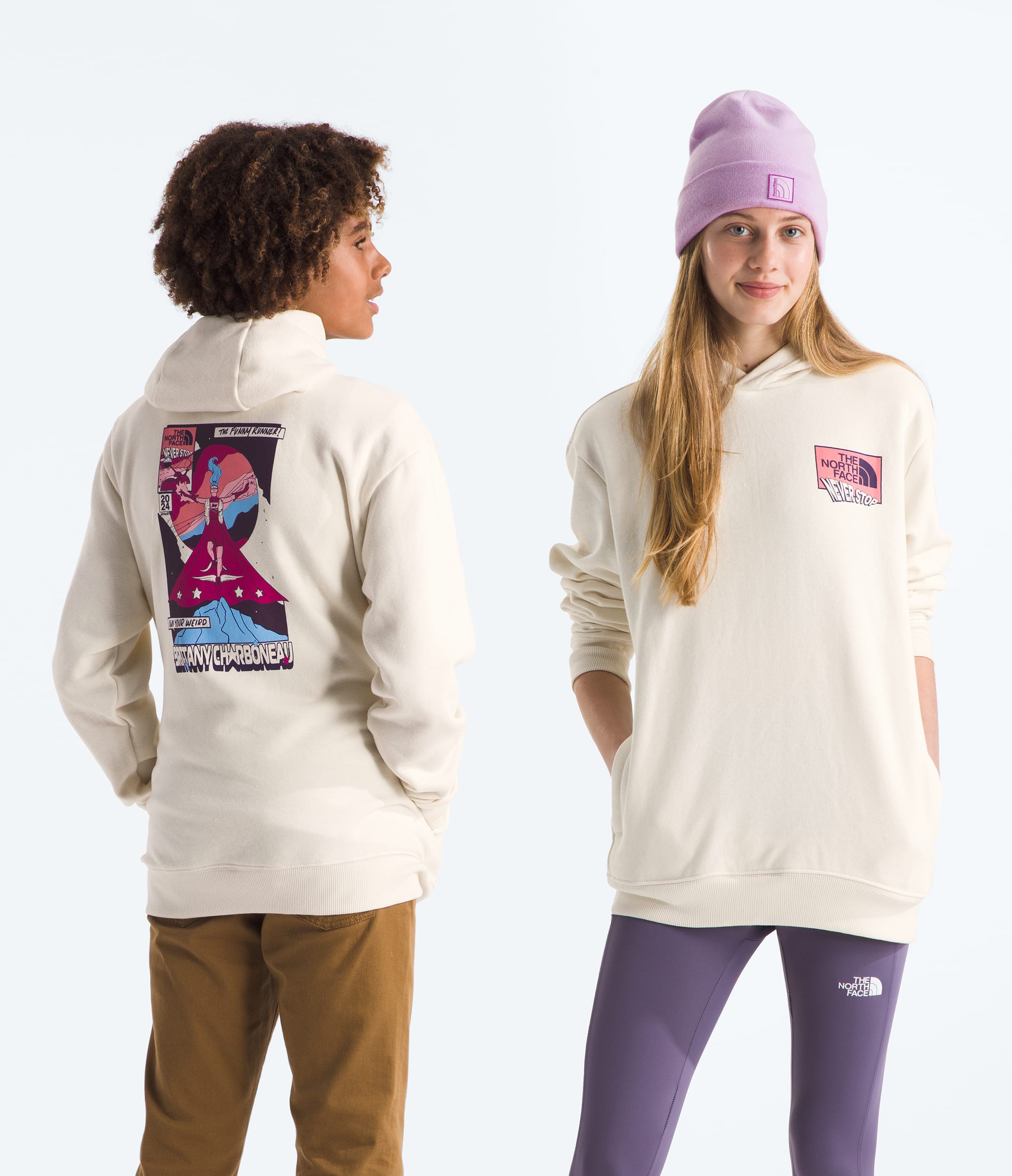 Boys  Girls TNF Athletes Camp Fleece Pullover Hoodie TNF Main